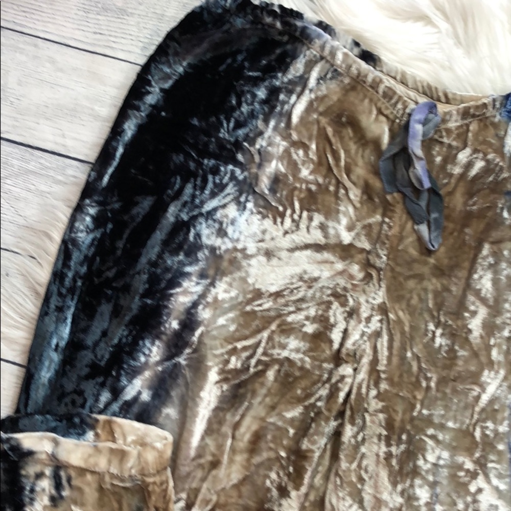 NWT Chaser Velvet Tie Dye Wide Leg Pants - Picture 11 of 12